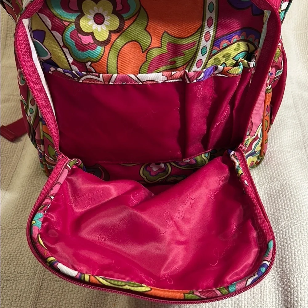VERA BRADLEY Colorful Paisley / Floral Backpack